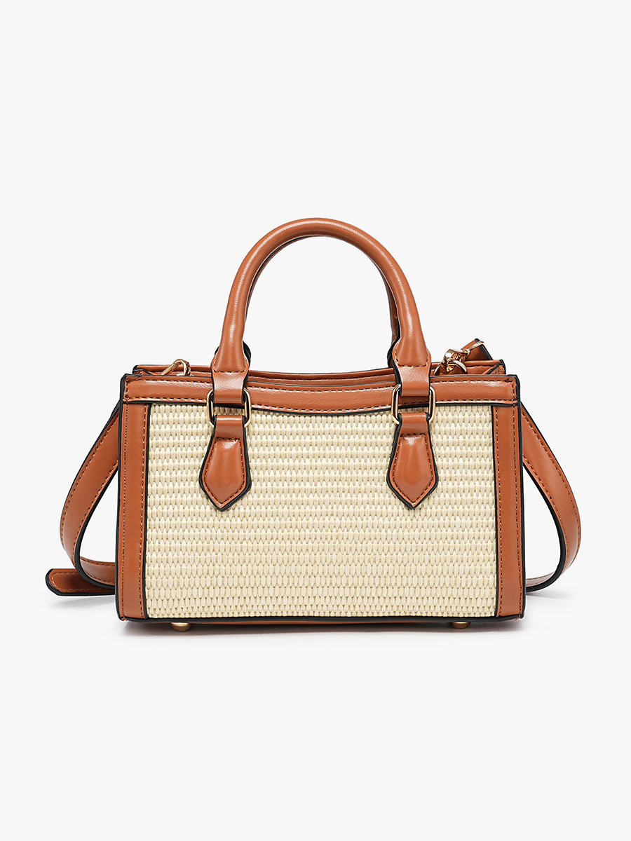 Harmony Vegan Straw Crossbody
