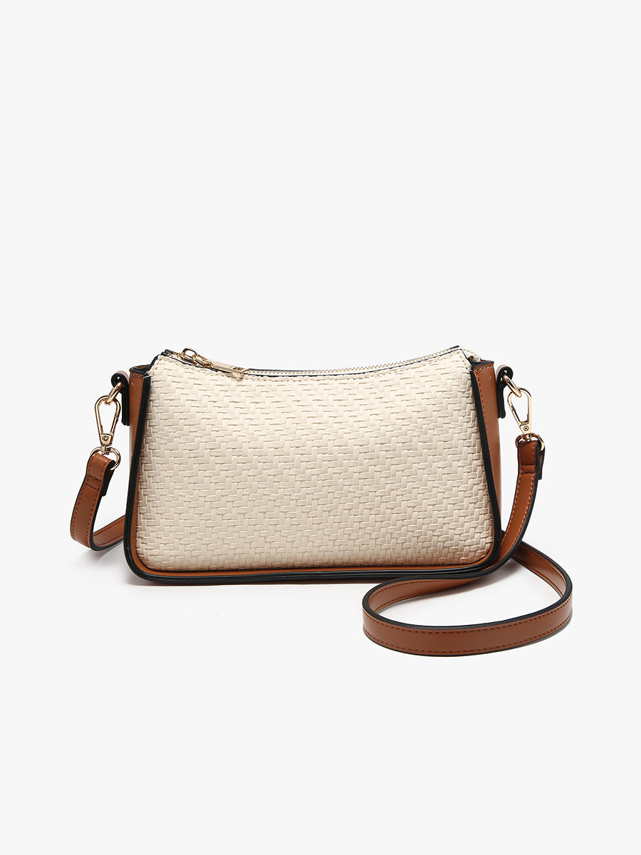 Everly Vegan Faux Woven Crossbody