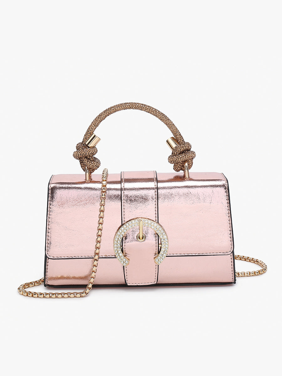 Brielle Vegan Metallic Clutch