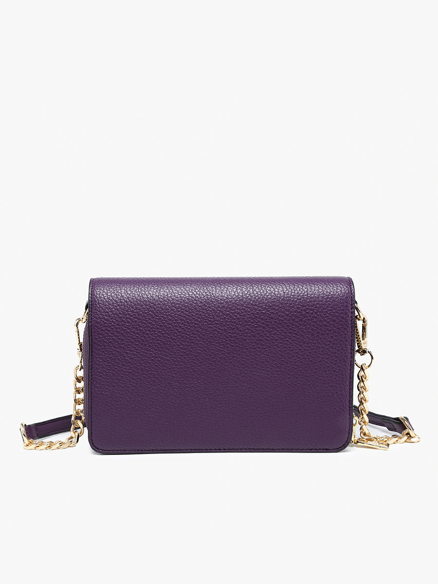 Lauryn Vegan Push-Lock Crossbody - Jen & Co. vegan handbag