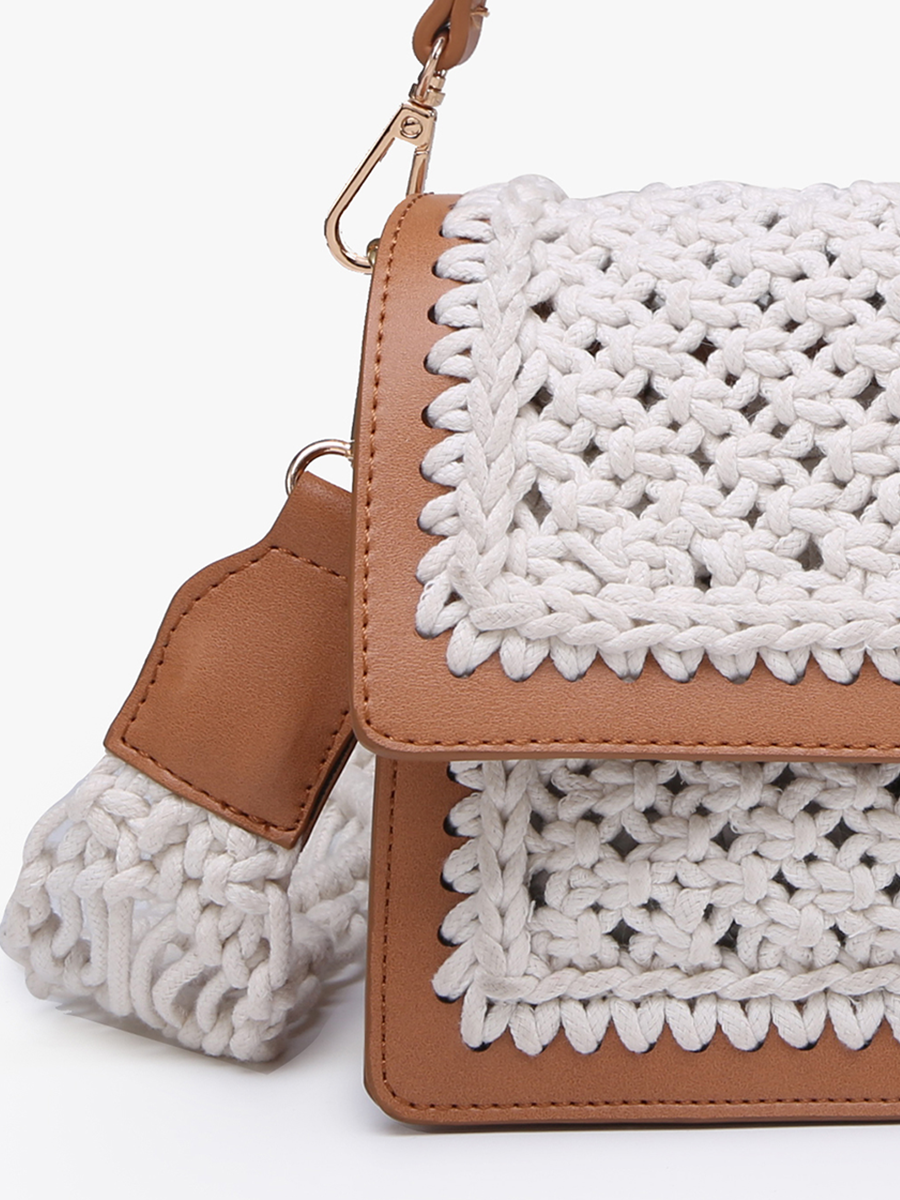 Gianna Vegan Macrame Crossbody