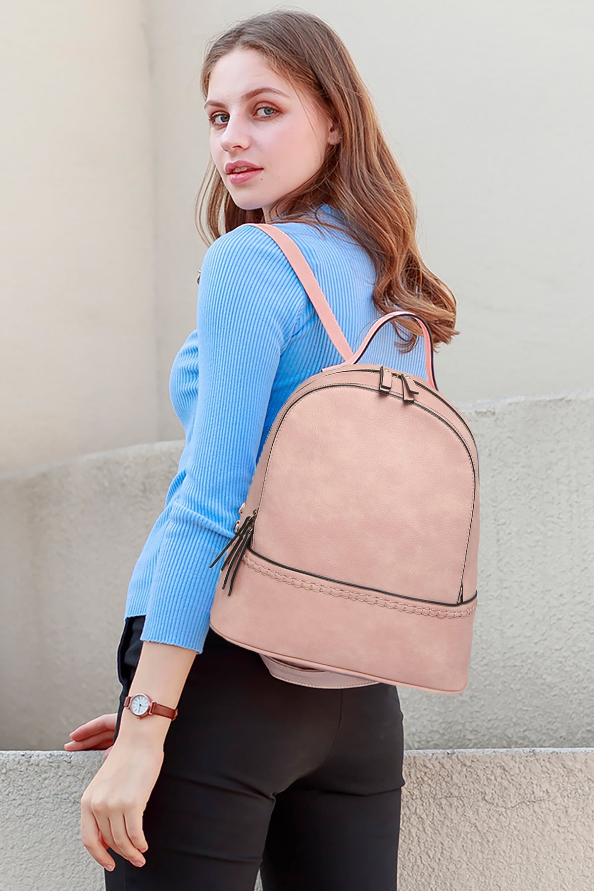 Marty Vegan Backpack in - Jen & Co. vegan handbag