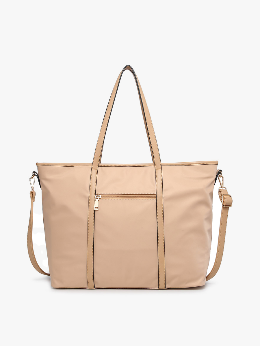 Scarlett Vegan Nylon Tote - Jen & Co. vegan handbag