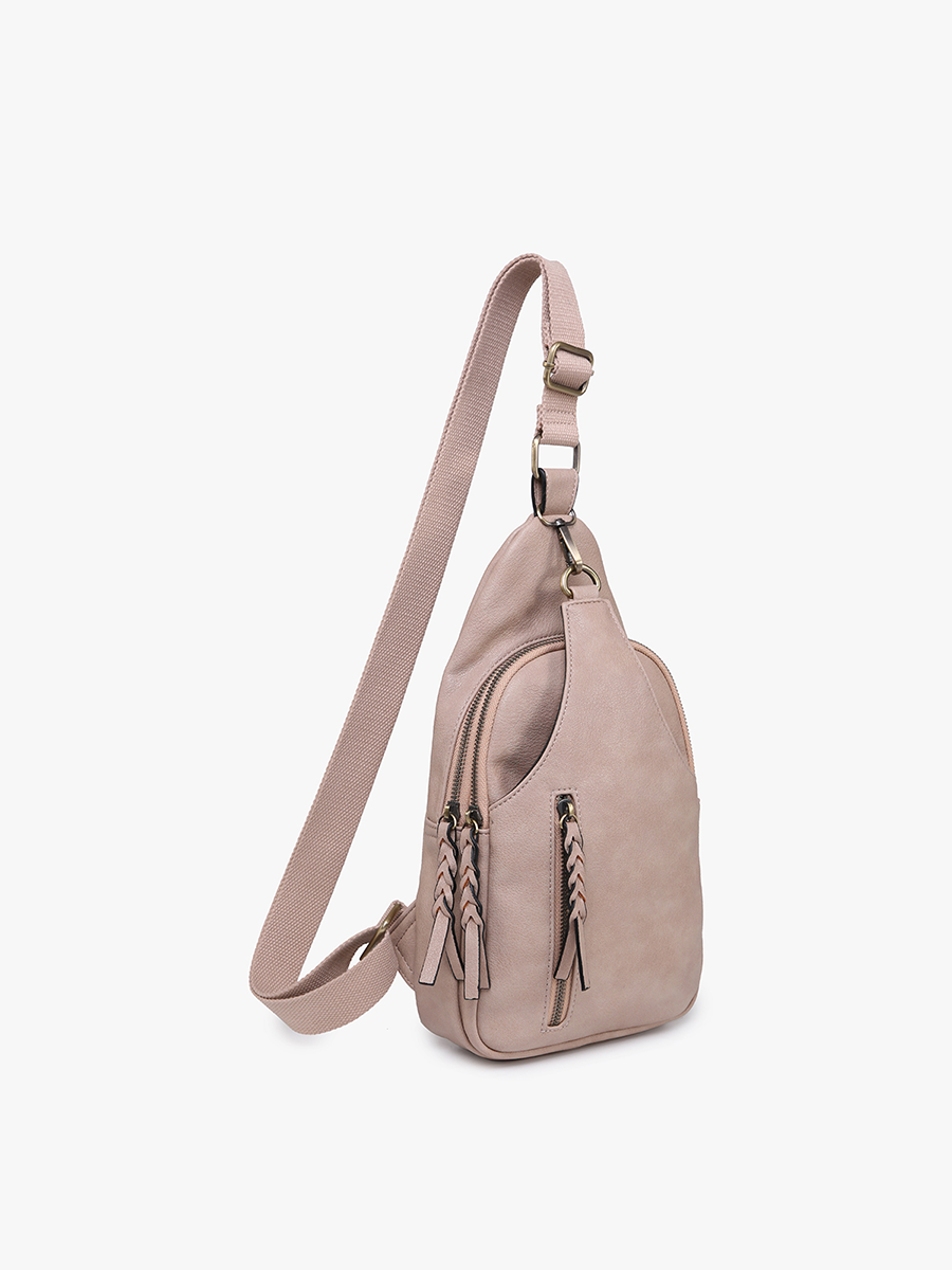 Nikki Vegan Suede Sling Bag