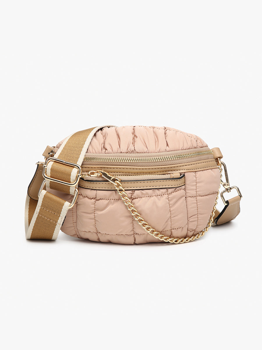Mabel Quilted Nylon Belt Bag – Jen & Co.