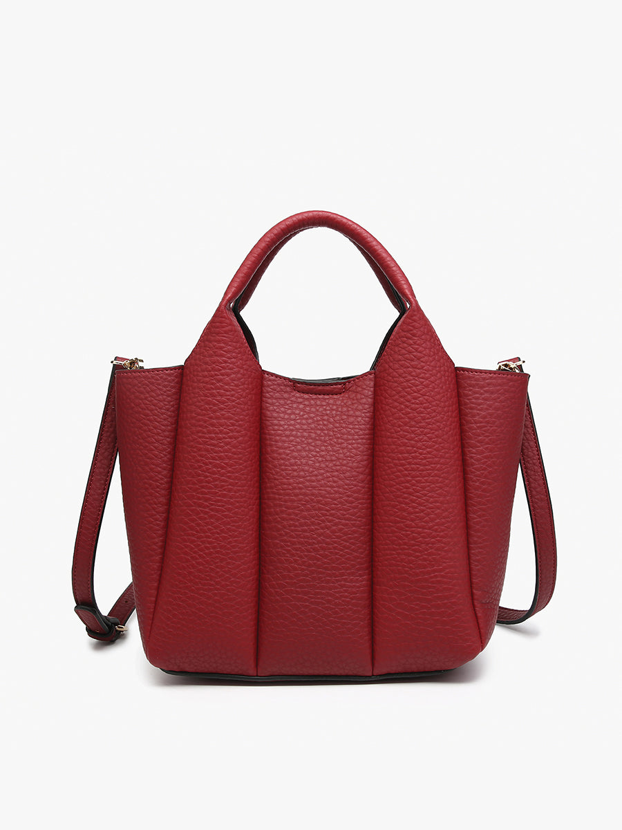 Maddox Vegan Pleated Satchel – Jen & Co.