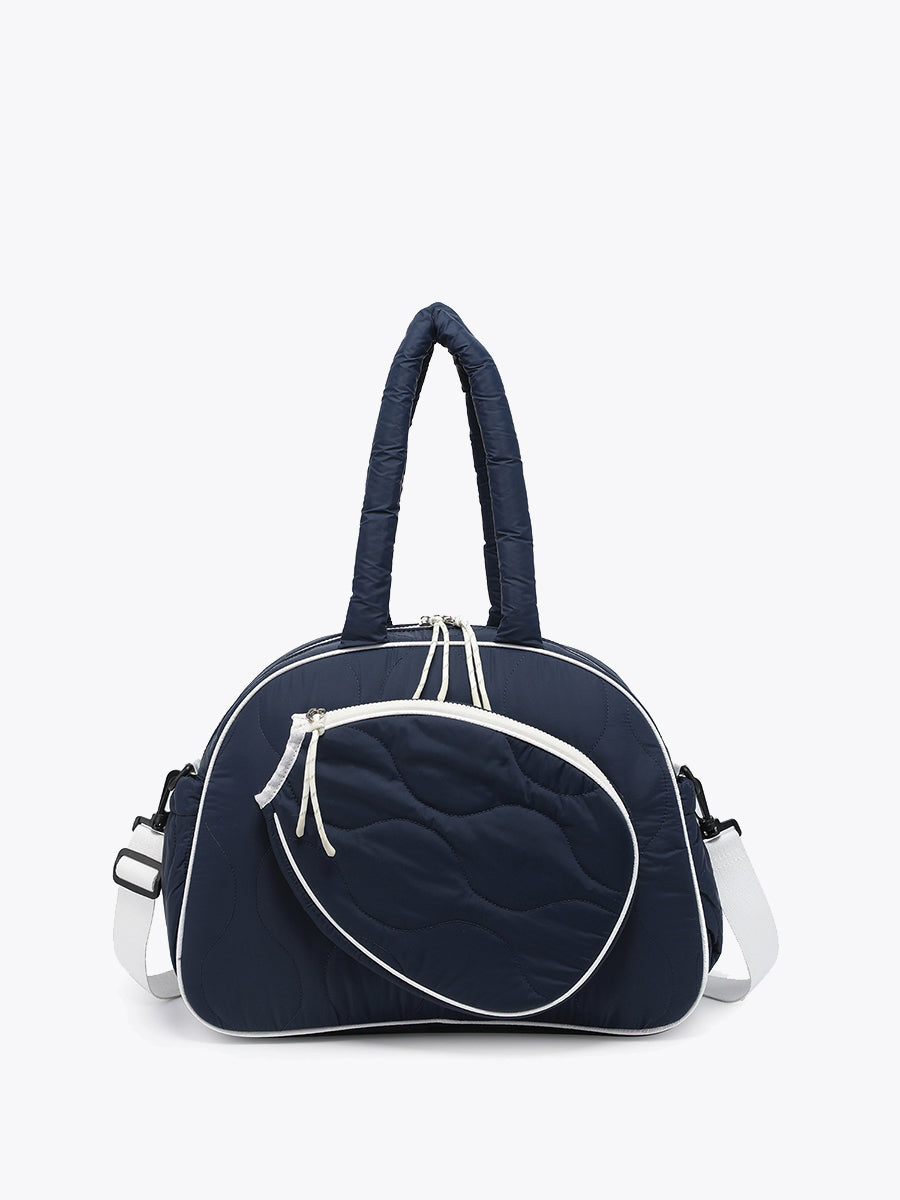 Banks Pickleball Duffle Bag in Navy White - Jen & Co. vegan handbag