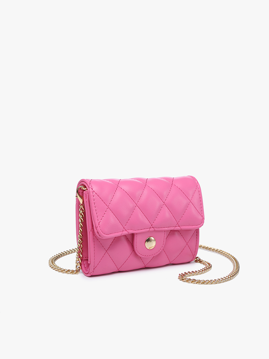 Everette Vegan Quilted Clutch/Crossbody