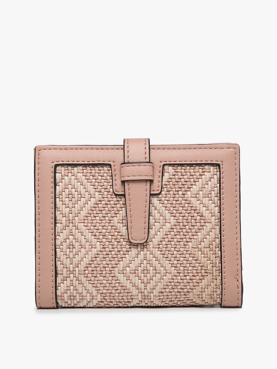 Bessie Vegan Wallet in Diamond-Mauve - Jen & Co. vegan handbag