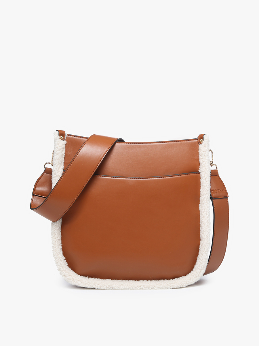 Vegan Leather Handbags | Chloe Teddy Crossbody | Jen & Co. – Jen & Co.