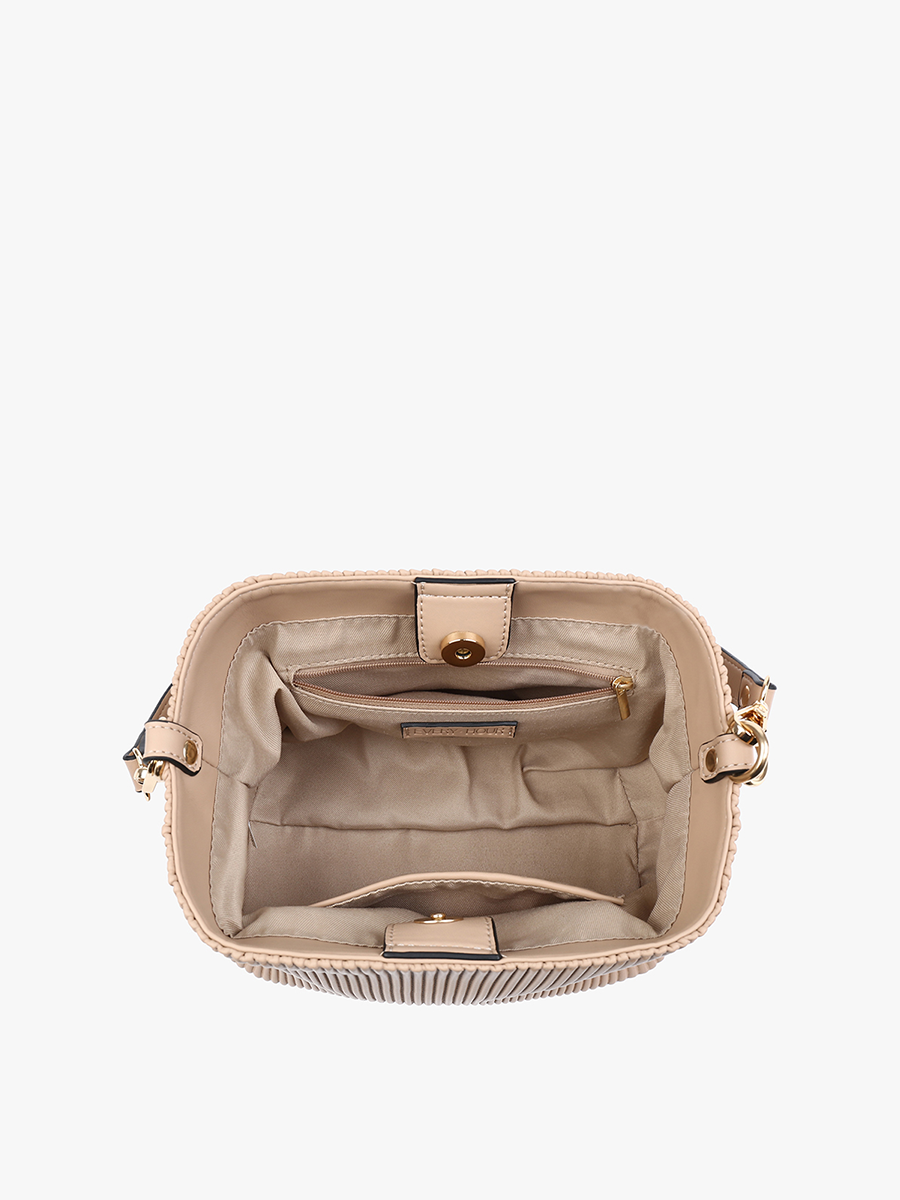 Dove Vegan Pleated Satchel - Jen & Co. vegan handbag