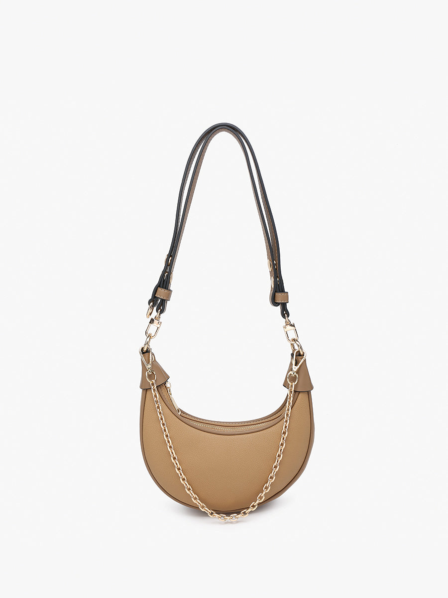 Zora Vegan Half-Moon Shoulder Bag – Jen & Co.