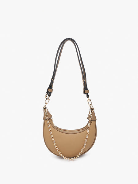 Zora Vegan Half-Moon Shoulder Bag – Jen & Co.