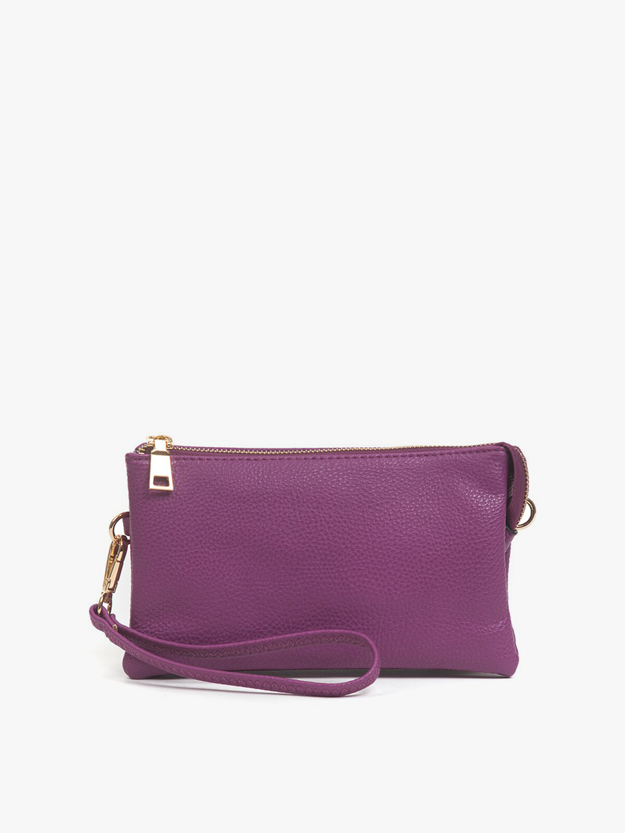 Riley Vegan Crossbody in Purple - Jen & Co. vegan handbag