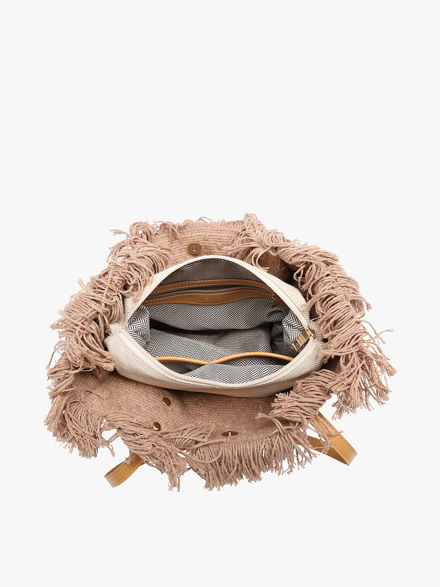 Madison Woven Tote - Jen & Co. vegan handbag