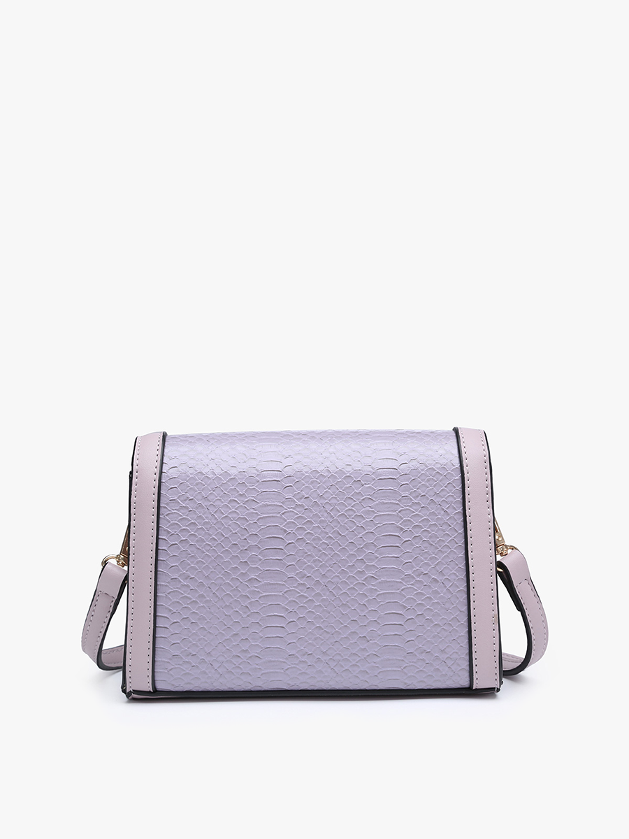 Etta Vegan Snake Crossbody in - Jen & Co. vegan handbag
