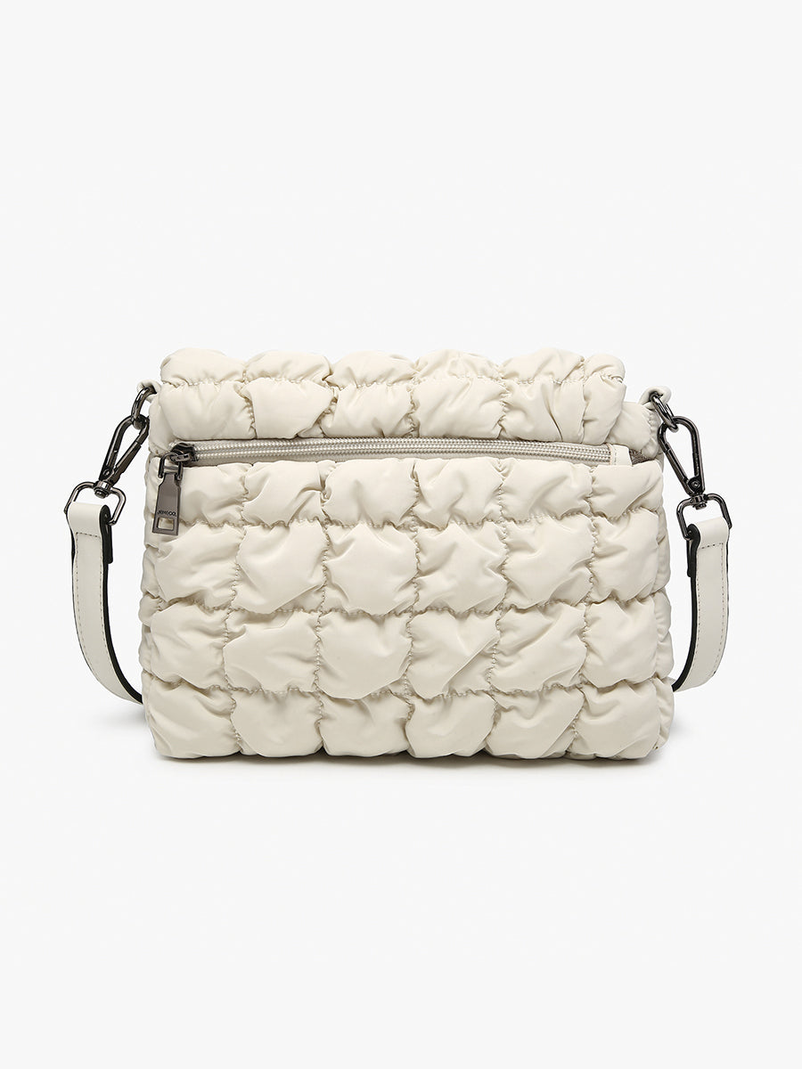 Tegan Quilted Nylon Crossbody - Jen & Co. vegan handbag