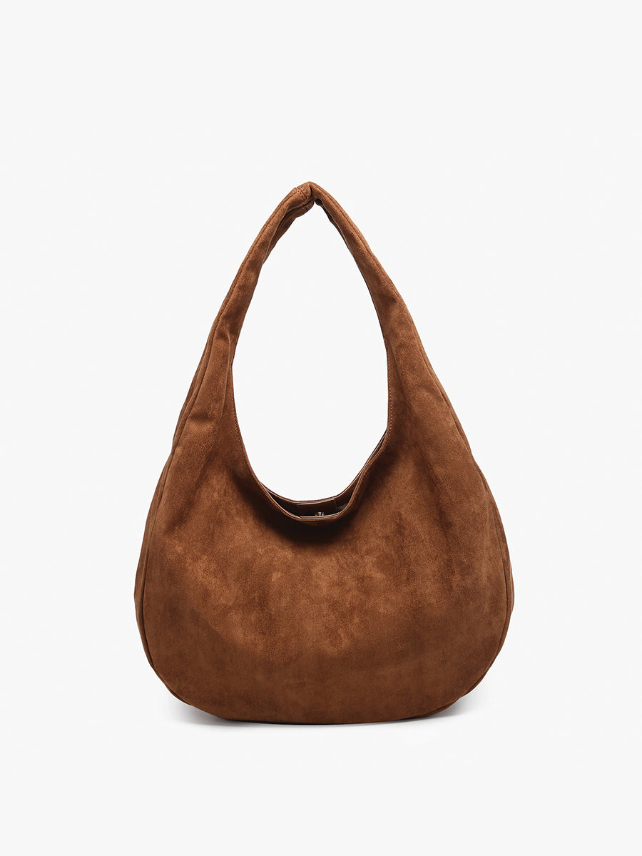 Katherine Slouchy Faux Suede Hobo - Jen & Co. vegan handbag