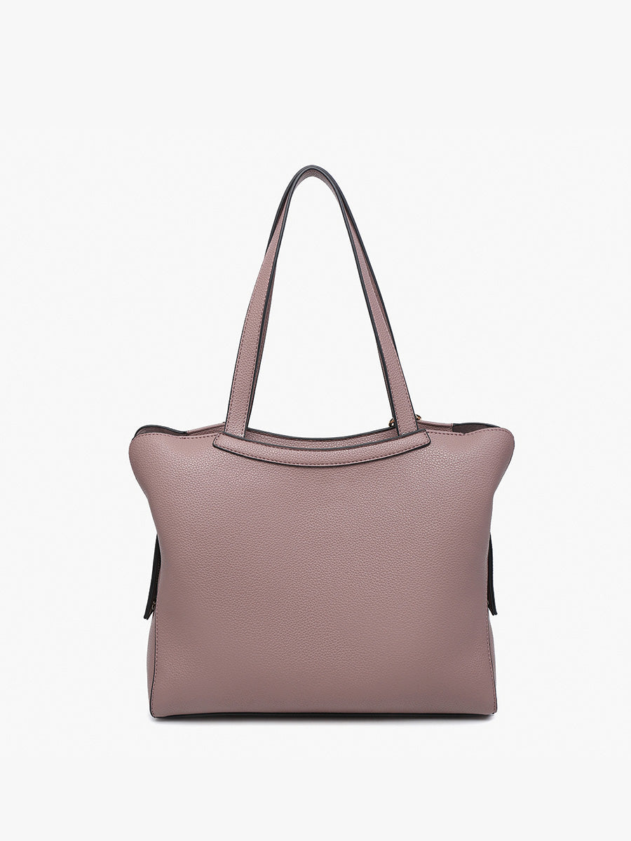 Hunter Vegan Distressed Tote - Jen & Co. vegan handbag