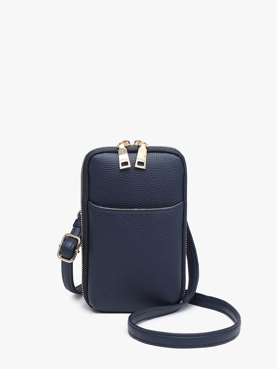 Payton Vegan Crossbody Navy - Jen & Co. vegan handbag
