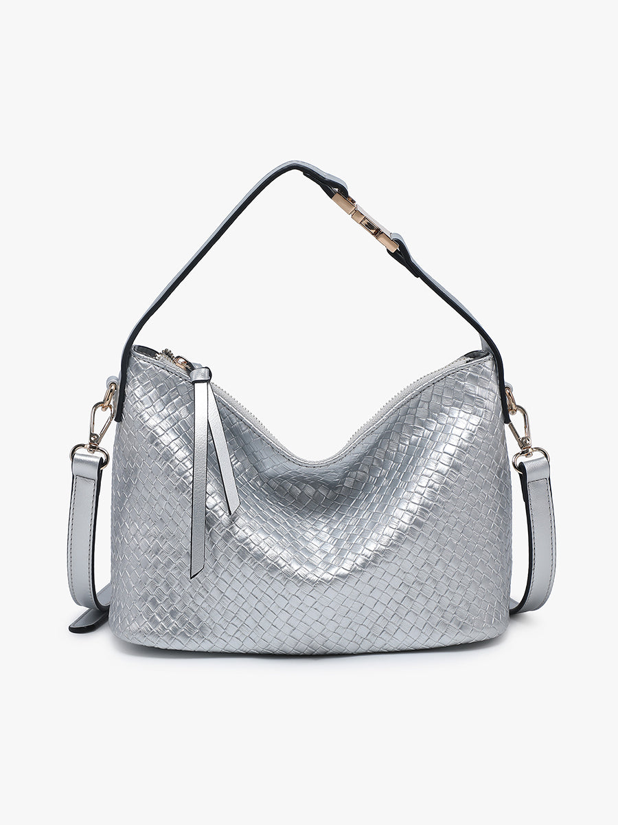 Kinsley Vegan Faux Woven Satchel