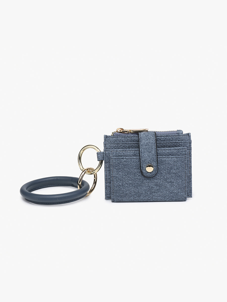 Sammie Denim Wallet w/ Bangle