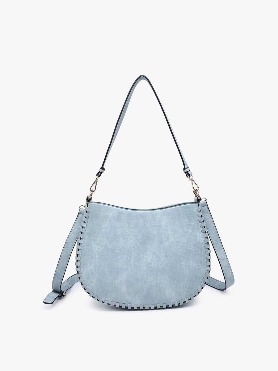 Raquel Vegan Whipstitch Saddle Bag