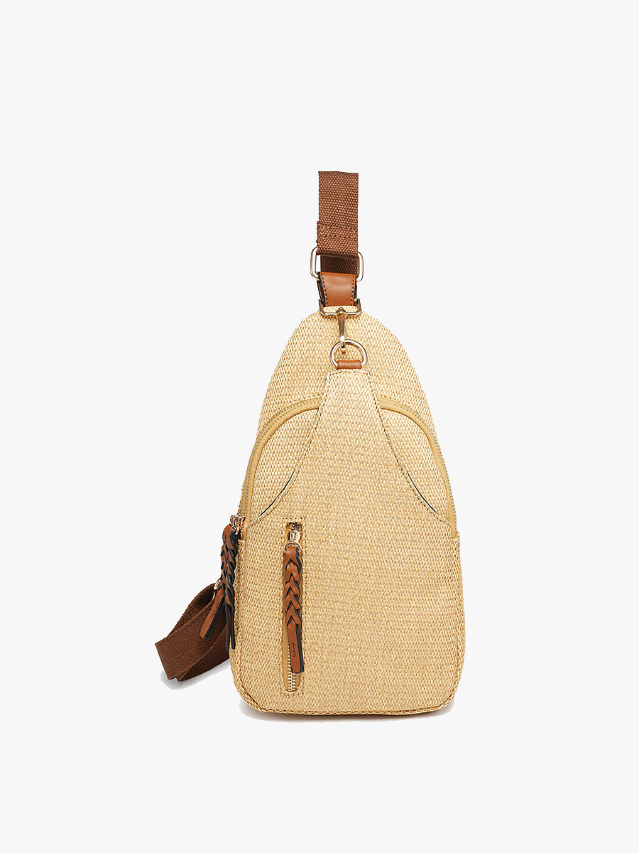 Nikki Vegan Micro Straw Sling Bag