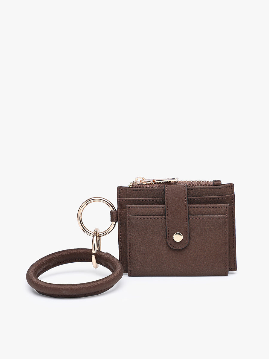 Sammie RFID Wallet Rich Brown - Jen & Co. vegan handbag