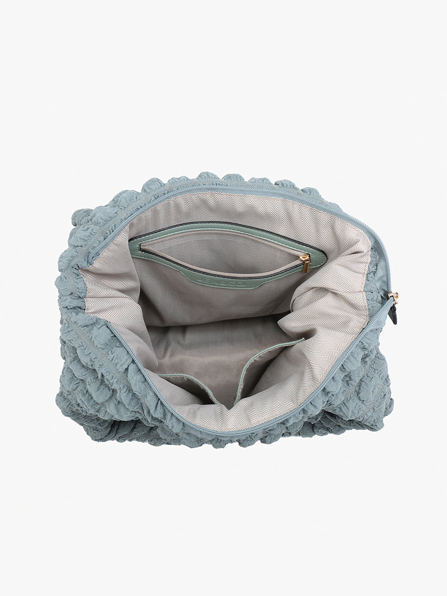 Georgia Quilted Nylon Hobo - Jen & Co. vegan handbag