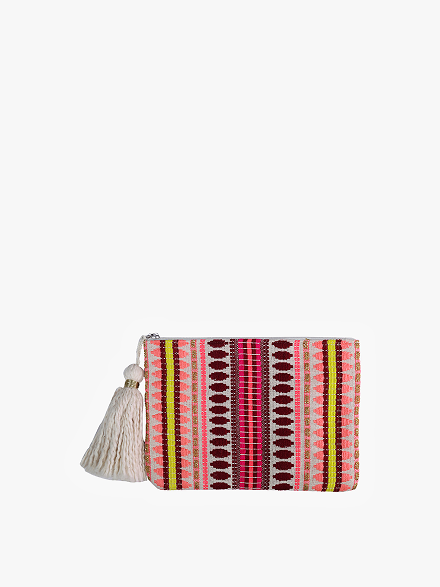 Faith Printed Cotton Pouch