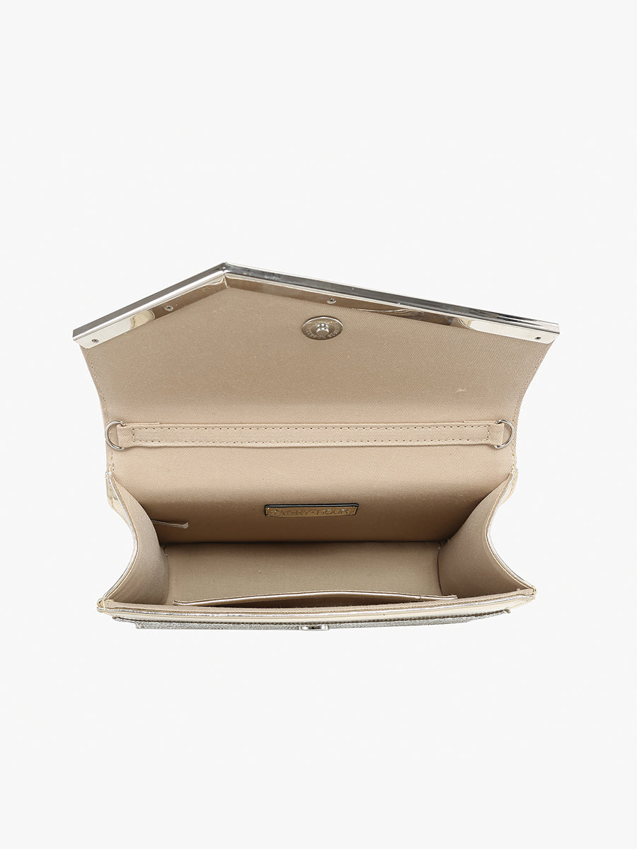 Daphne Rhinestone Envelope Clutch - Jen & Co. vegan handbag