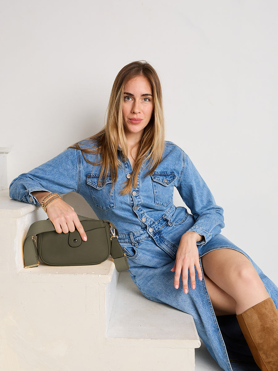 Kallie Vegan Snap Front Crossbody – Jen & Co.