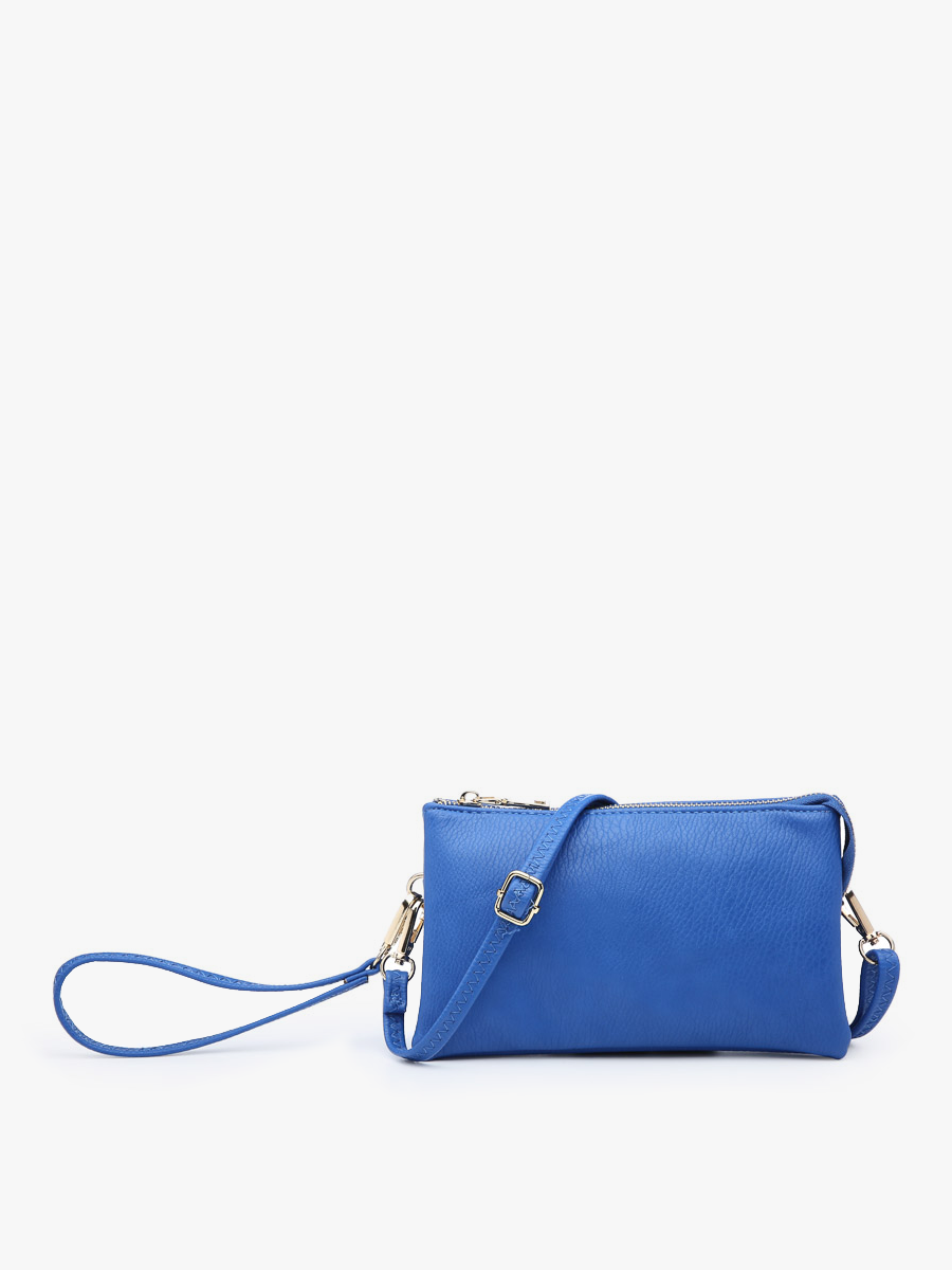 Riley Vegan Crossbody in Royal Blue - Jen & Co. vegan handbag