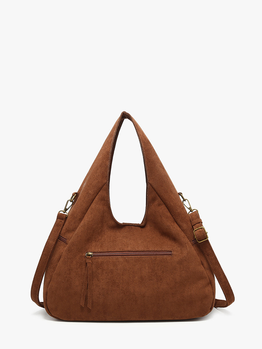 Heidi Vegan Suede Hobo - Jen & Co. vegan handbag