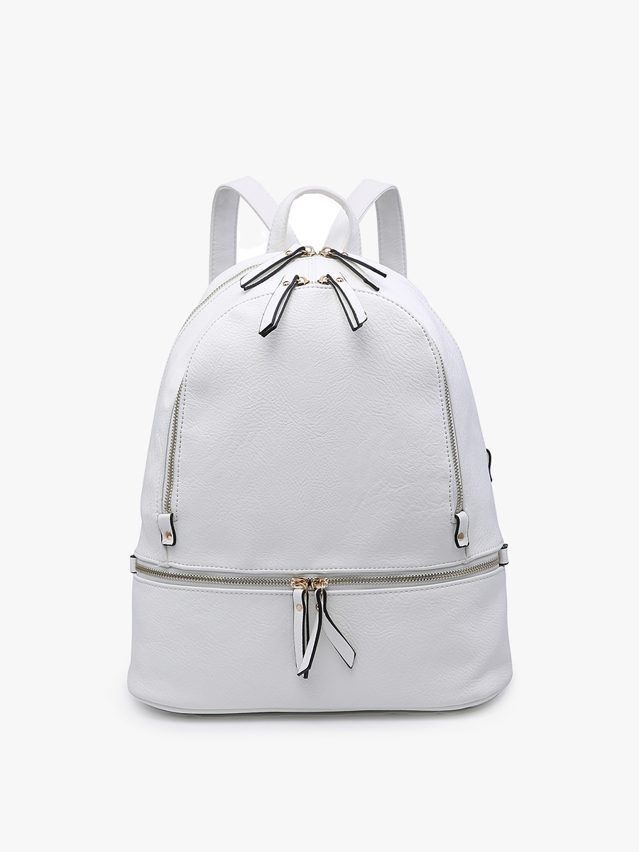 Blake Vegan Backpack in White - Jen & Co. vegan handbag