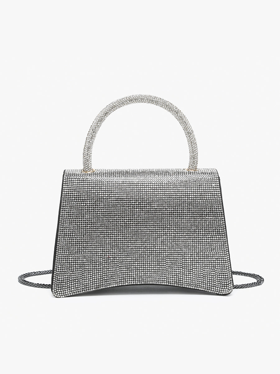 Aurora Rhinestone Clutch/Crossbody in - Jen & Co. vegan handbag