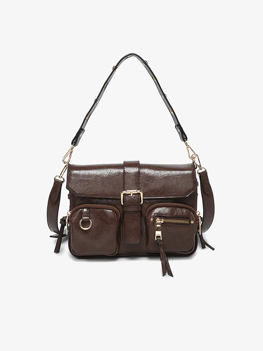 Valerie Vegan Gloss Shoulder Bag
