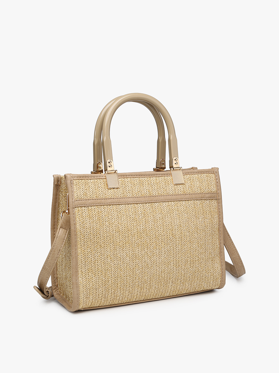 Kaya Vegan Rattan Satchel