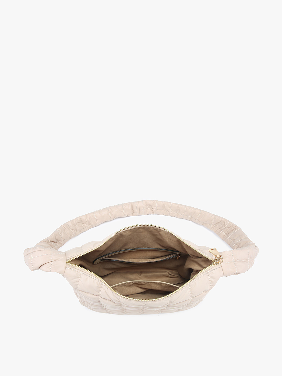 Katie Vegan Puffer Crossbody in - Jen & Co. vegan handbag