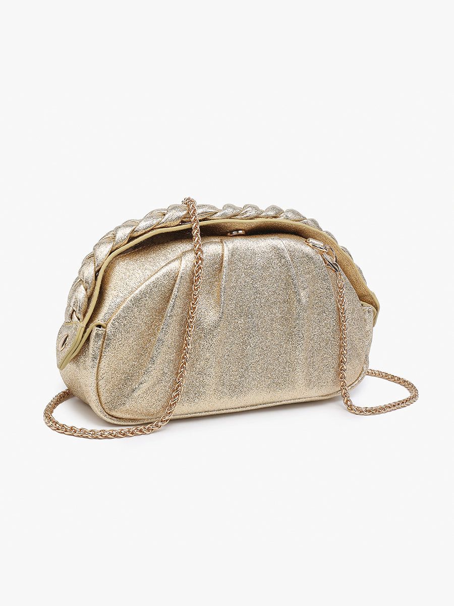 Madrigal Vegan Metallic Clutch