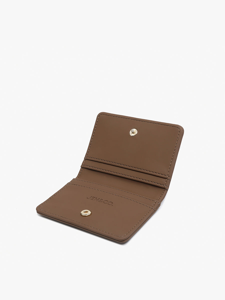 Evie Vegan Bifold Wallet in - Jen & Co. vegan handbag