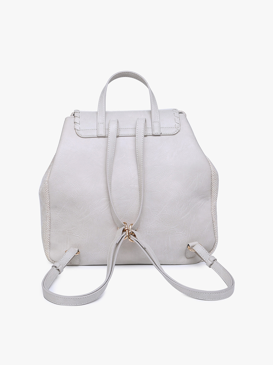 Saffron Vegan Tribal Backpack in - Jen & Co. vegan handbag