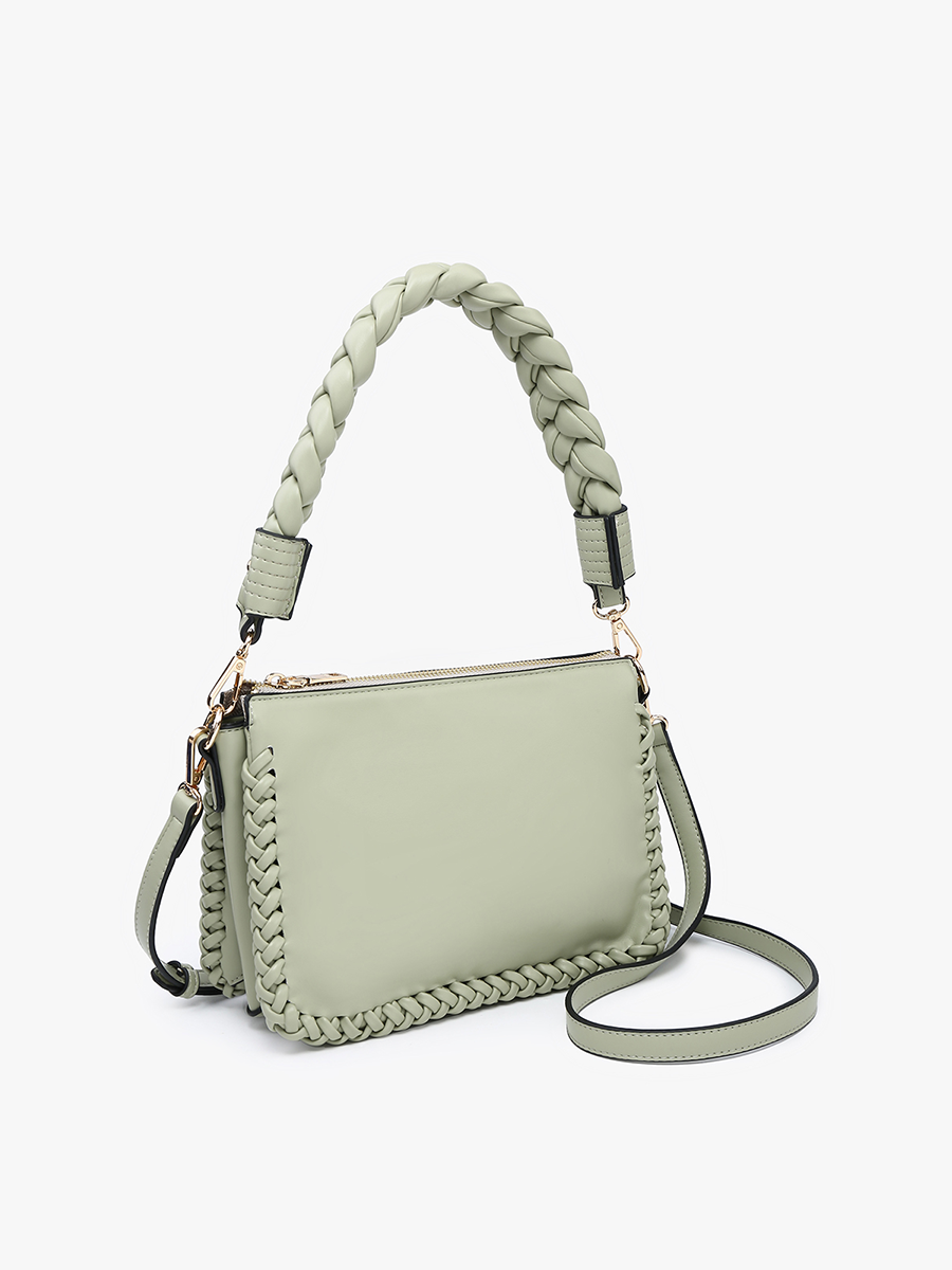 Judith Vegan Whipstitch Shoulder Bag