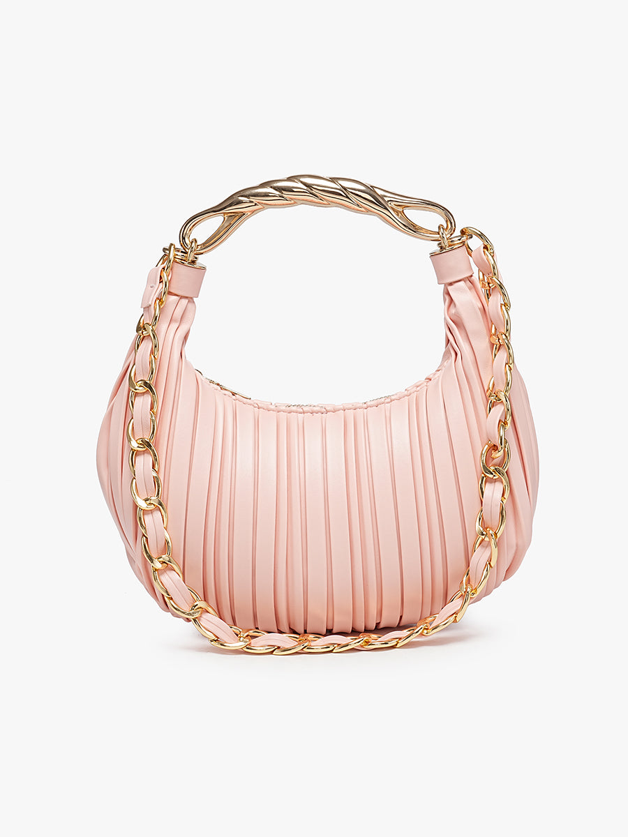 Miriam Vegan Pleated Shoulder Bag – Jen & Co.