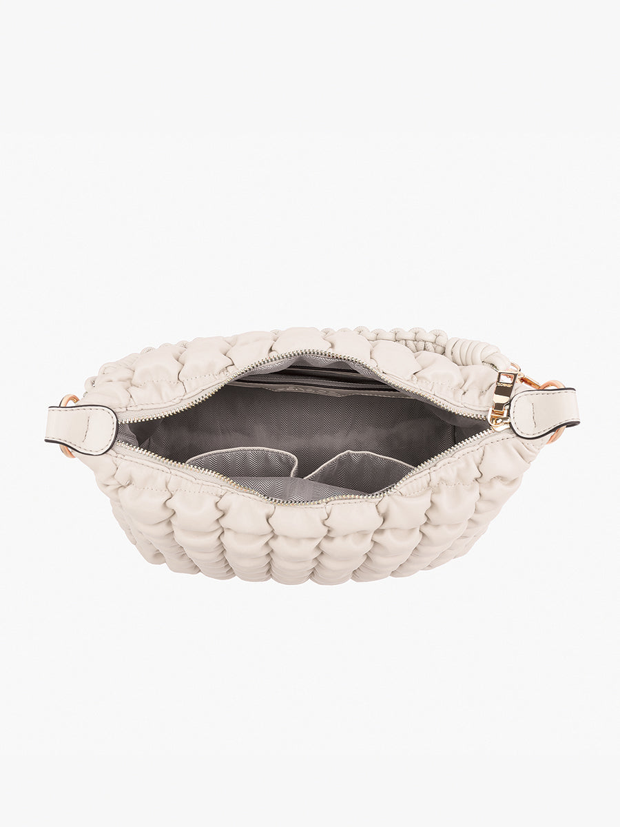 Jacqueline Quilted Satchel/Shoulder Bag - Jen & Co. vegan handbag