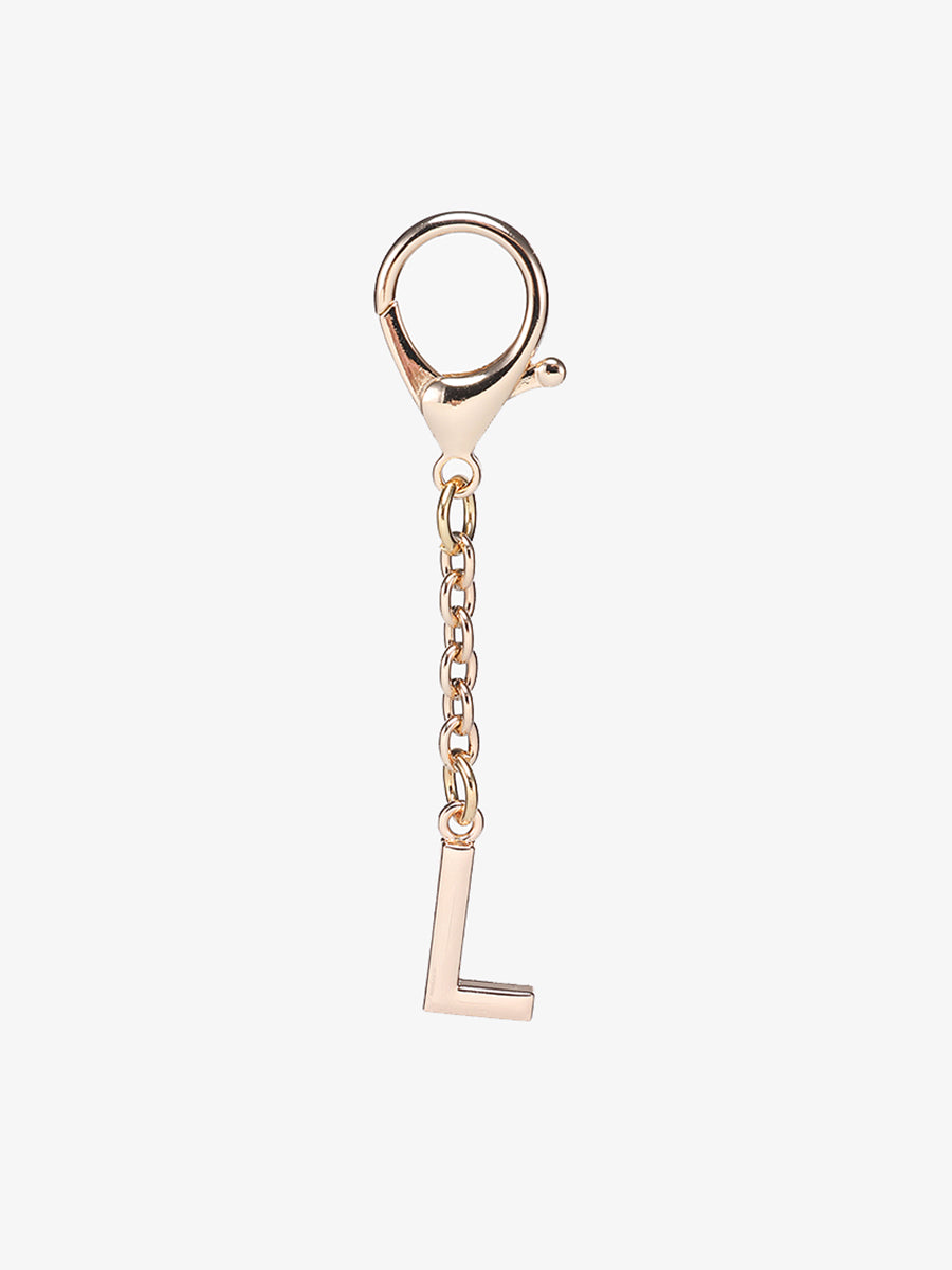 Letter Bag Charm Metal L - Jen & Co. vegan handbag
