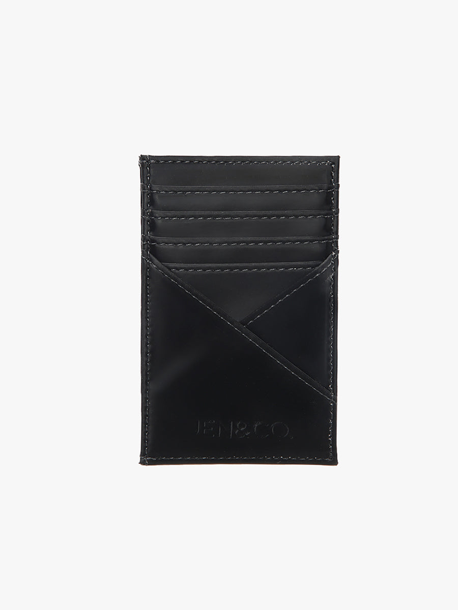 Gail Vegan RFID Minimalist Wallet Black - Jen & Co. vegan handbag