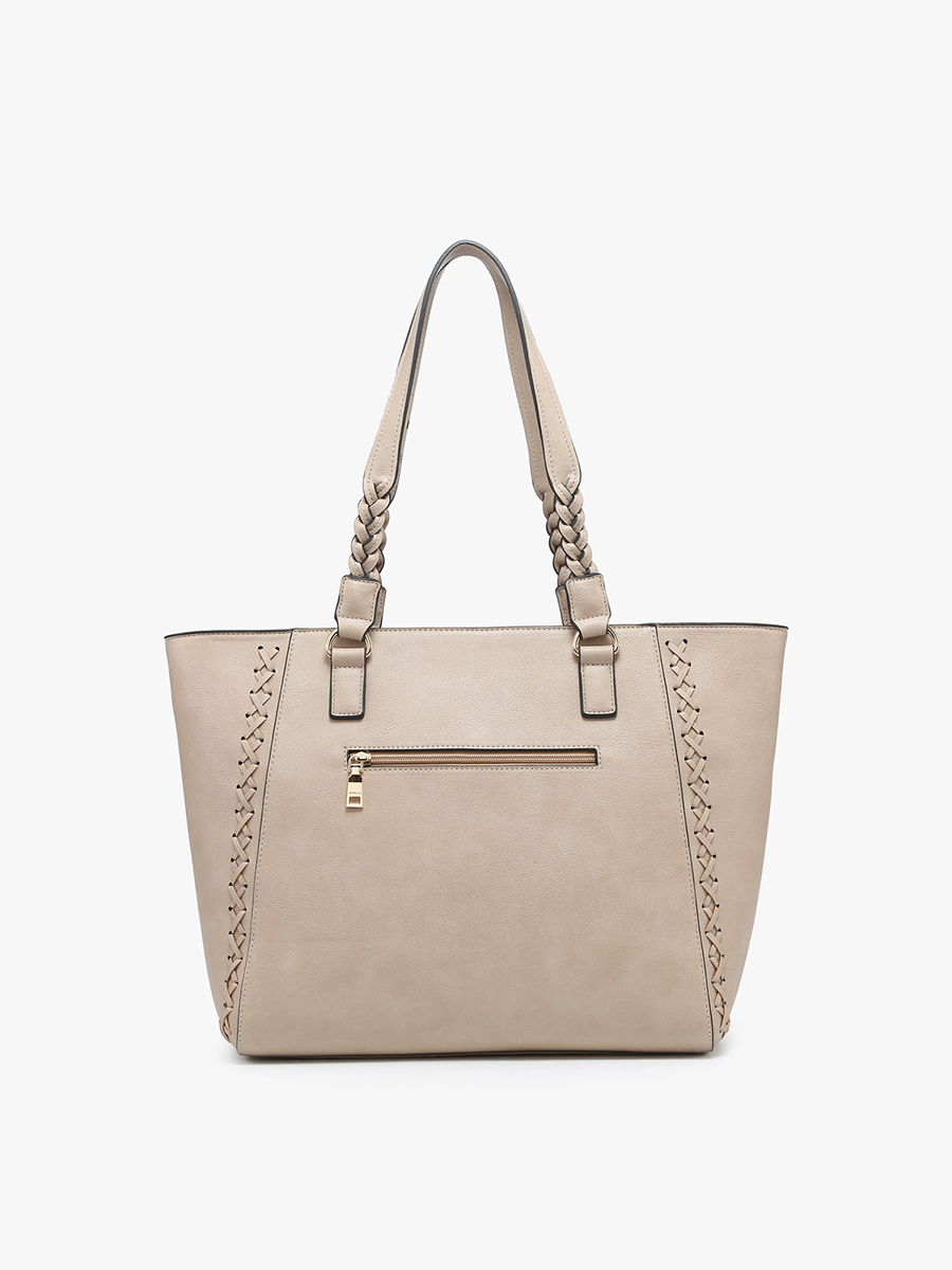 Lisa Vegan Structured Tote - Jen & Co. vegan handbag