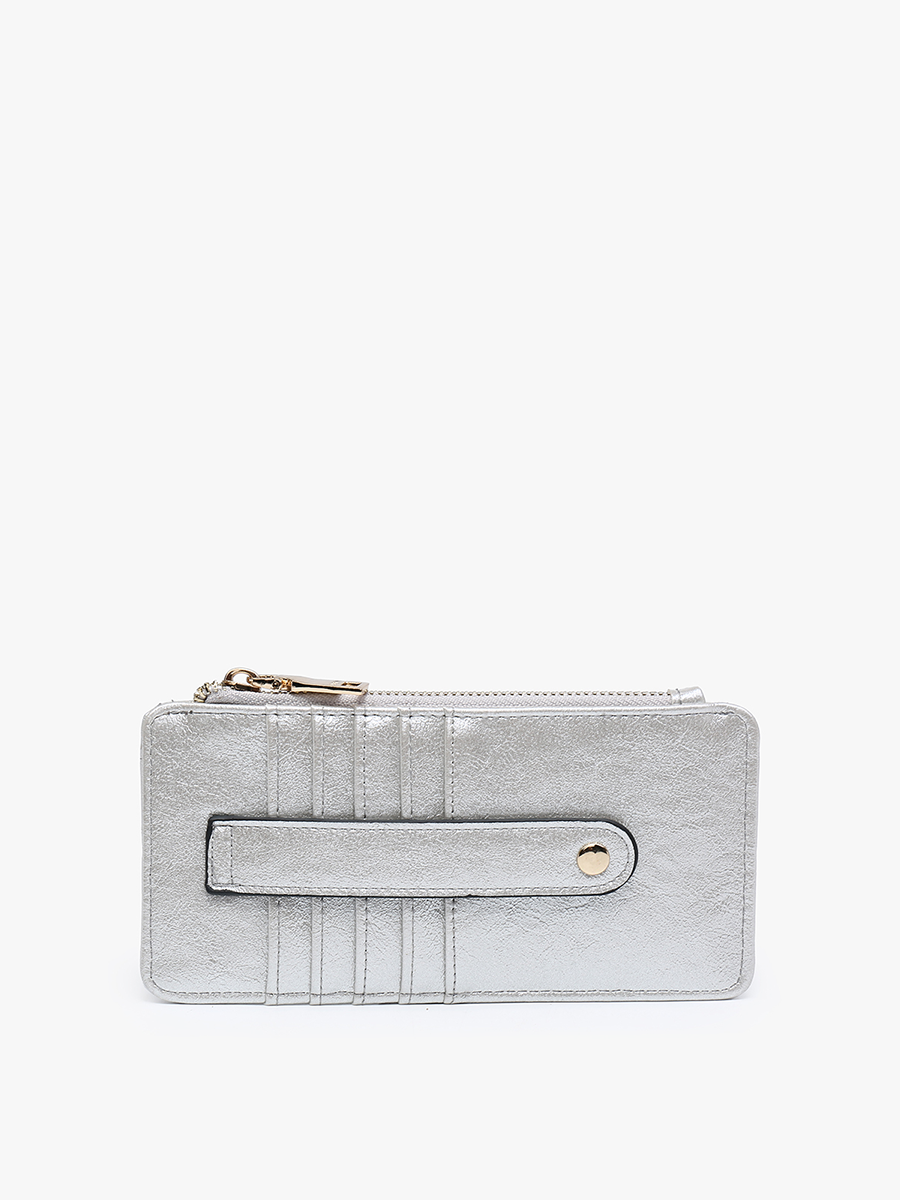 Saige Vegan Wallet Pearl - Jen & Co. vegan handbag